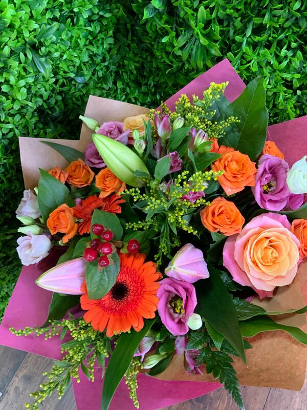Flowers delivered to customer