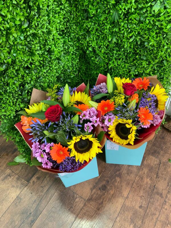 Flowers delivered to customer