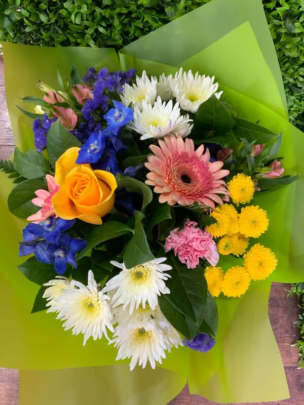 Flowers delivered to customer