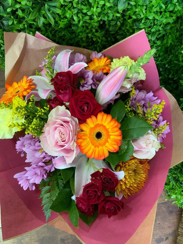 Flowers delivered to customer