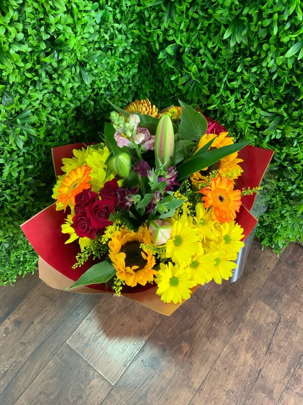 Flowers delivered to customer