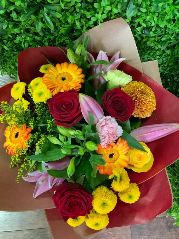 Flowers delivered to customer