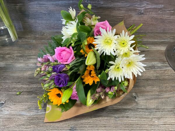 Flowers delivered to customer
