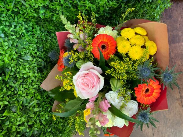 Flowers delivered to customer
