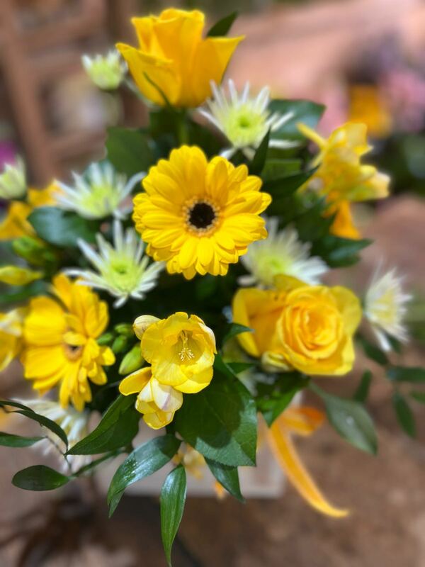 Flowers delivered to customer