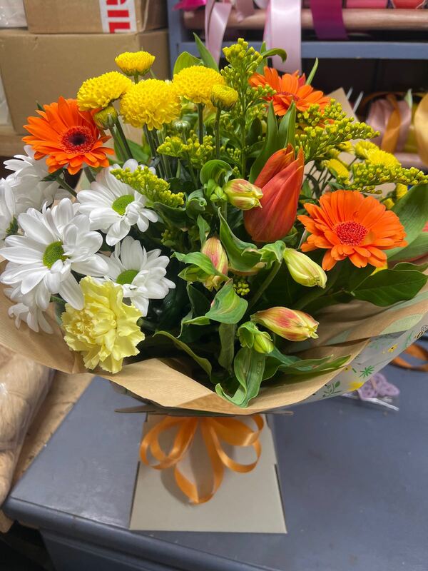 Flowers delivered to customer
