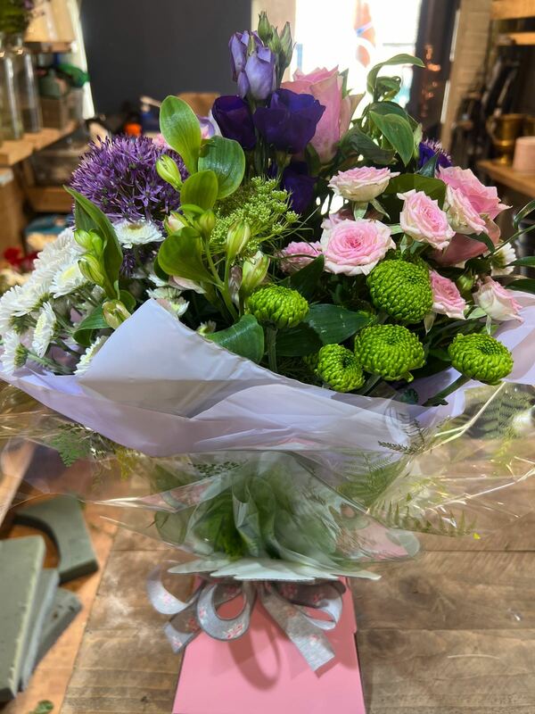 Flowers delivered to customer