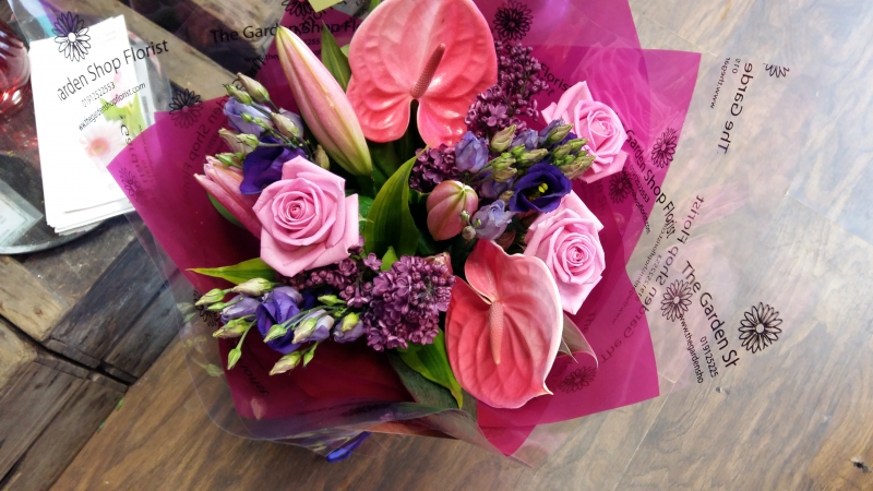 Flowers delivered to customer