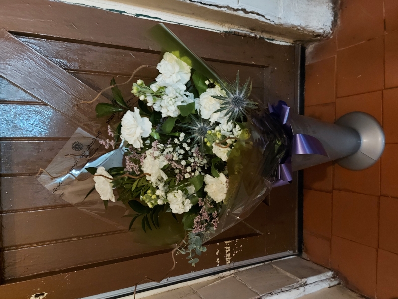 Flowers delivered to customer