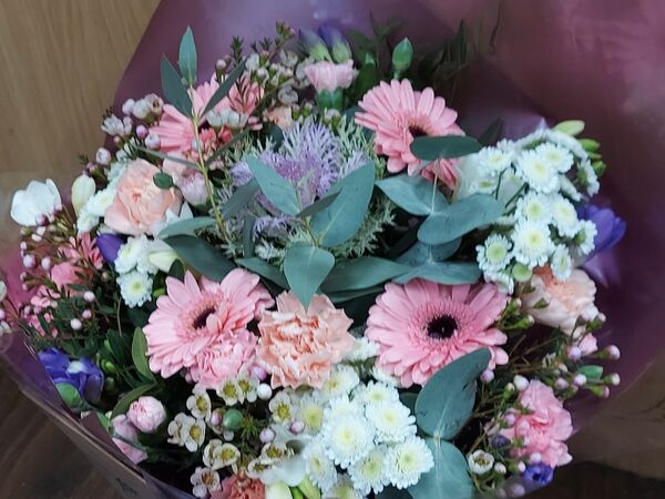 Flowers delivered to customer