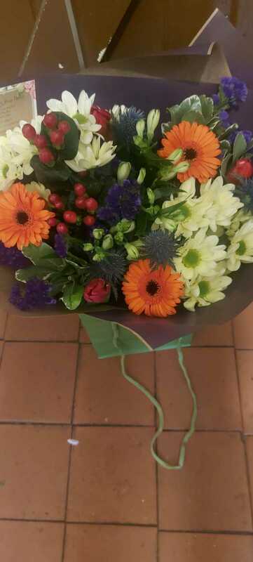 Flowers delivered to customer