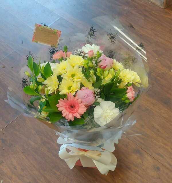 Flowers delivered to customer