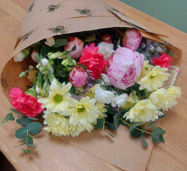Flowers delivered to customer