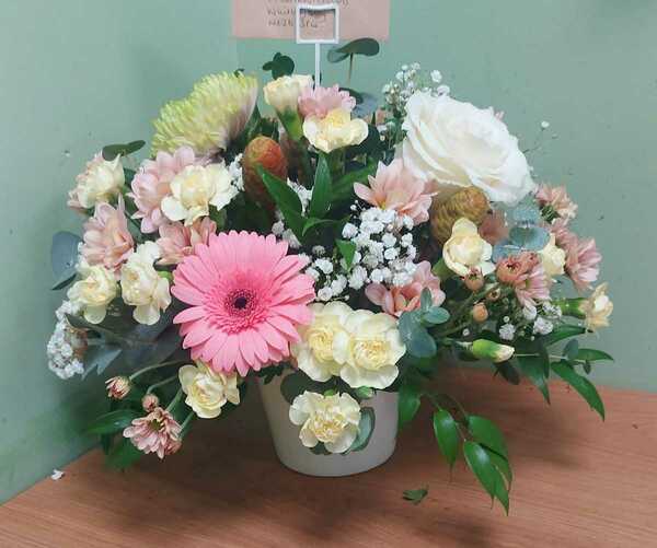 Flowers delivered to customer