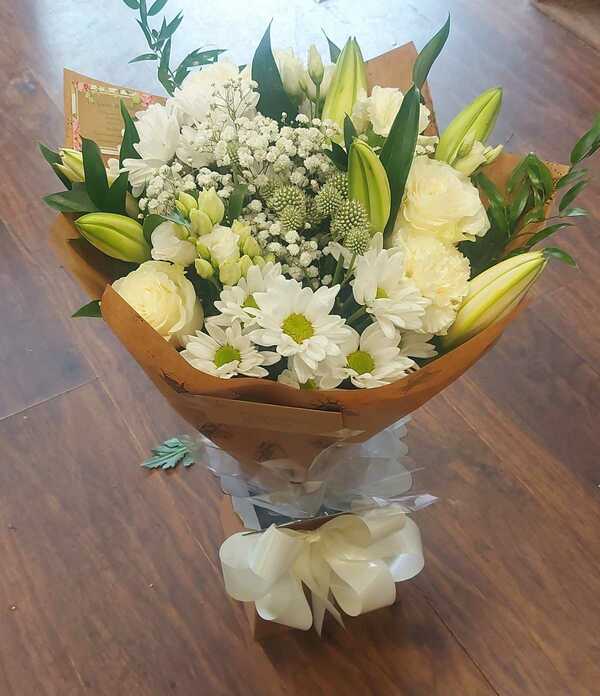 Flowers delivered to customer