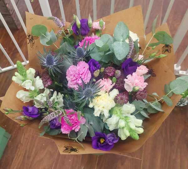 Flowers delivered to customer