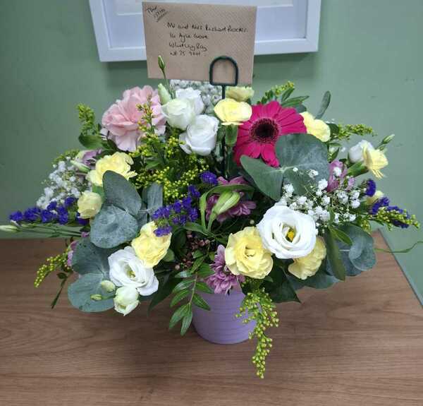 Flowers delivered to customer