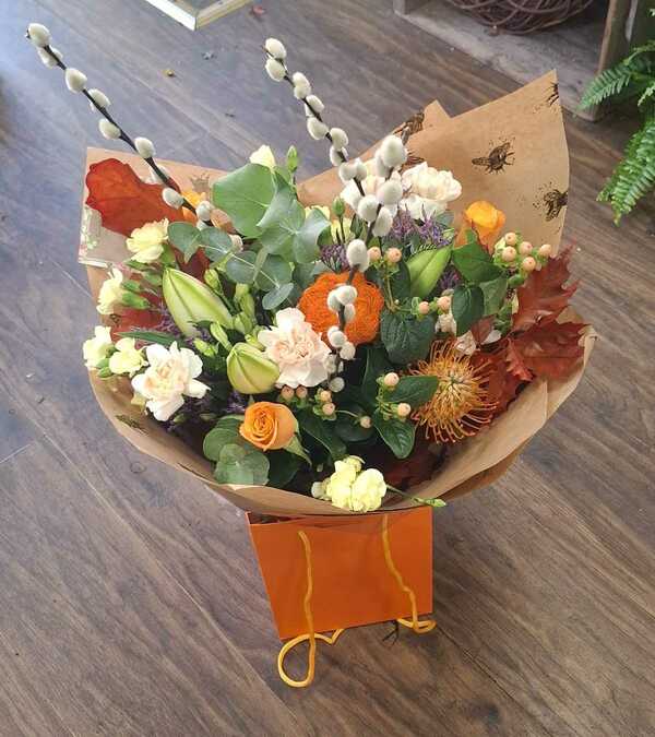 Flowers delivered to customer