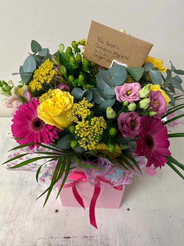 Flowers delivered to customer