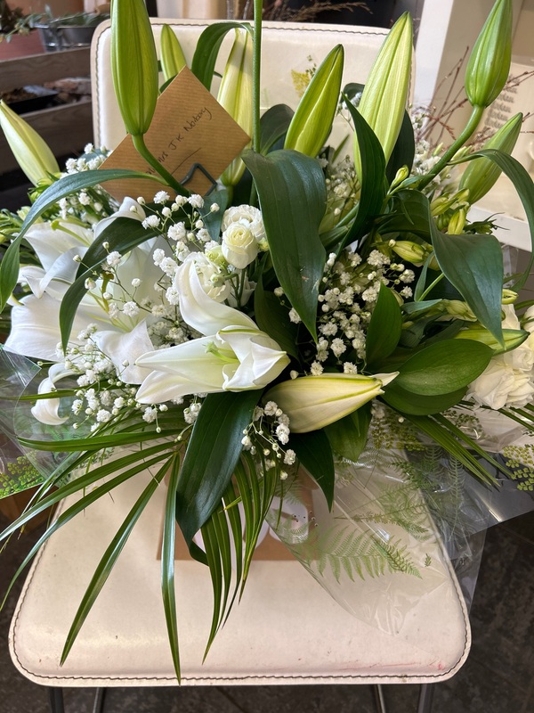 Flowers delivered to customer