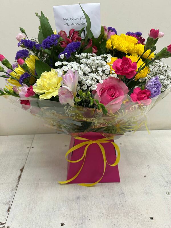 Flowers delivered to customer