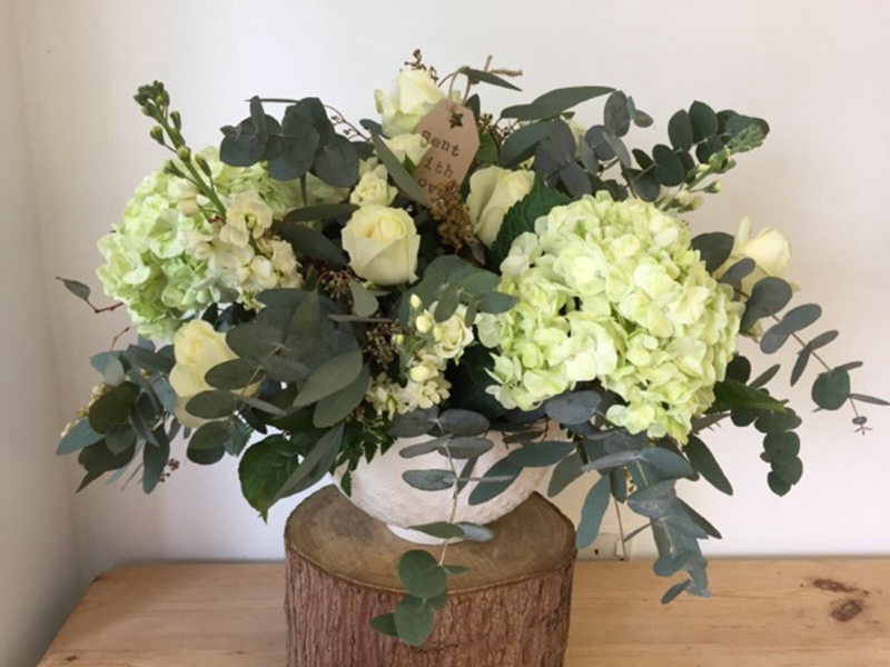 Flowers delivered to customer