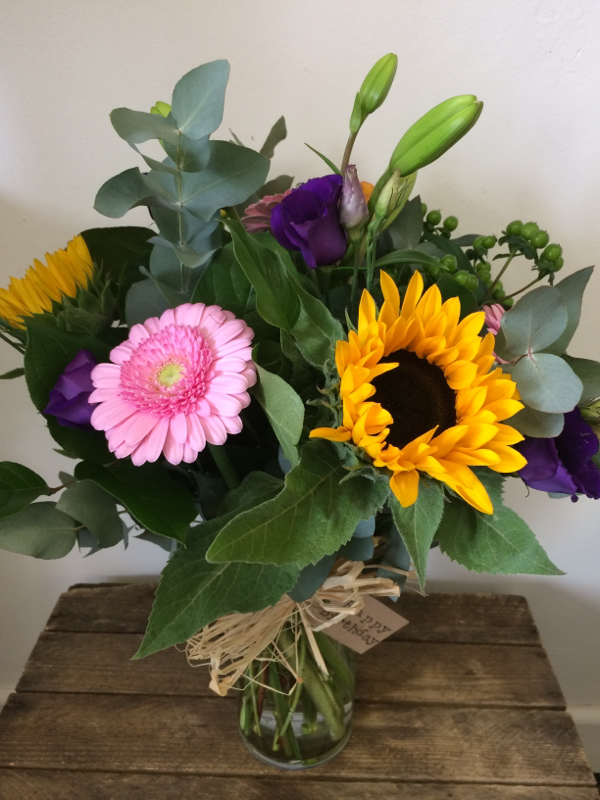Flowers delivered to customer