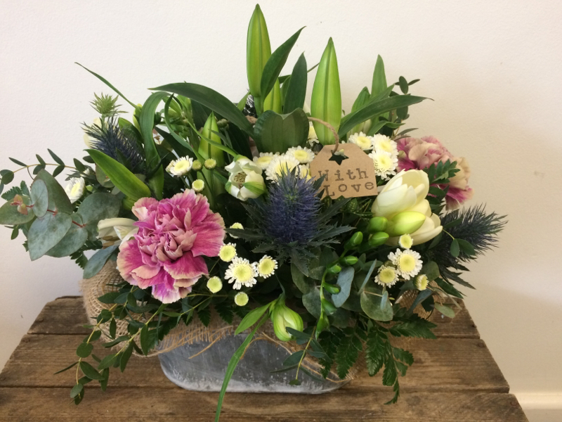 Flowers delivered to customer