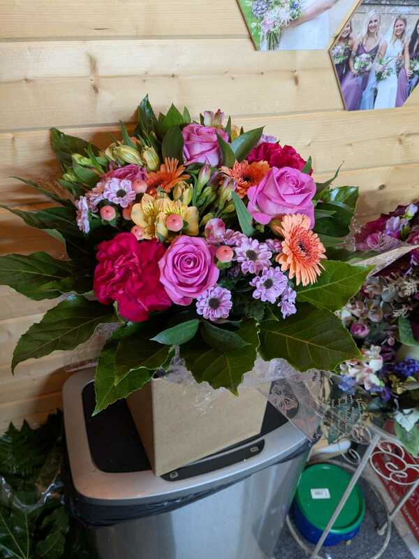 Flowers delivered to customer