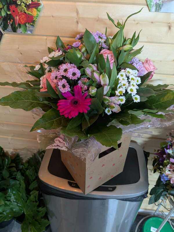 Flowers delivered to customer