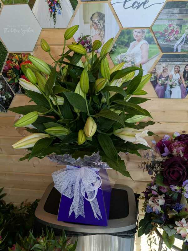 Flowers delivered to customer