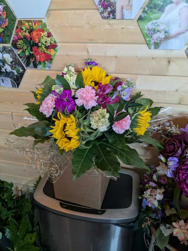Flowers delivered to customer