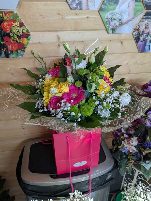 Flowers delivered to customer