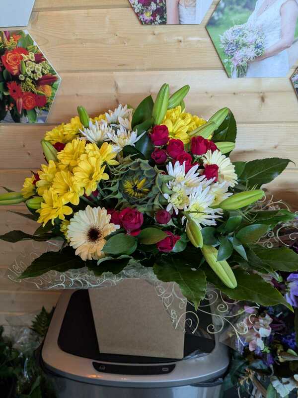 Flowers delivered to customer
