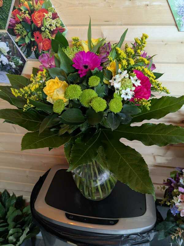 Flowers delivered to customer