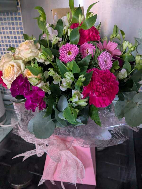 Flowers delivered to customer