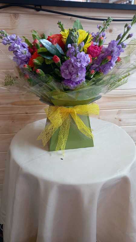Flowers delivered to customer