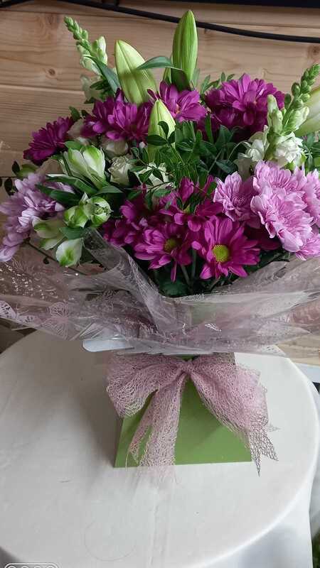 Flowers delivered to customer