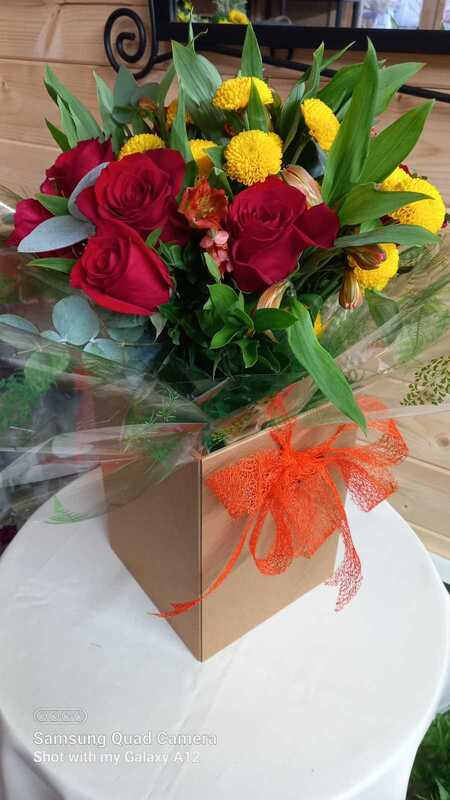 Flowers delivered to customer
