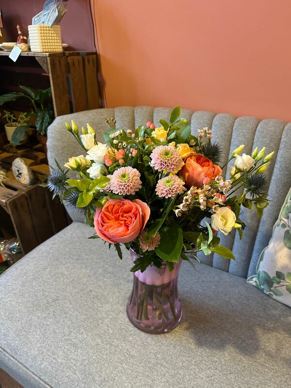 Flowers delivered to customer