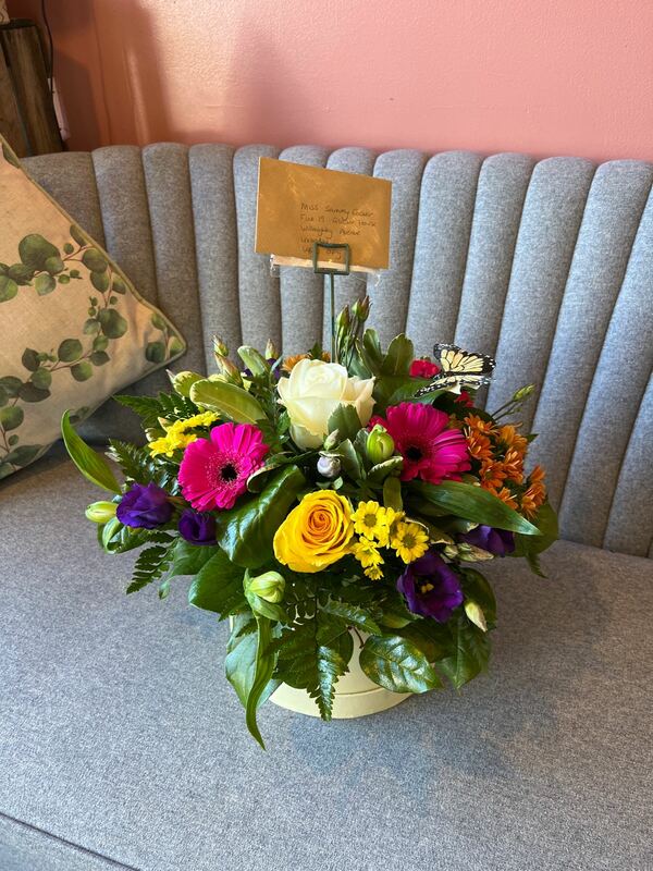 Flowers delivered to customer