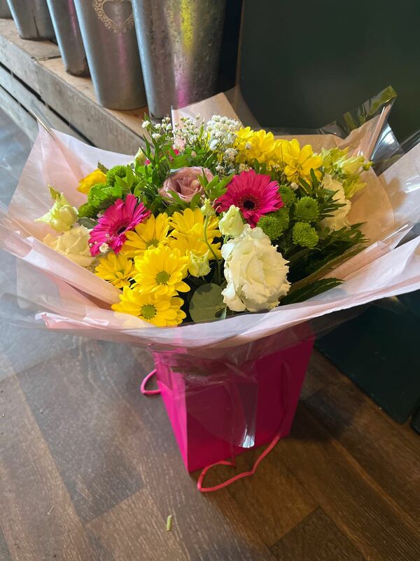 Flowers delivered to customer