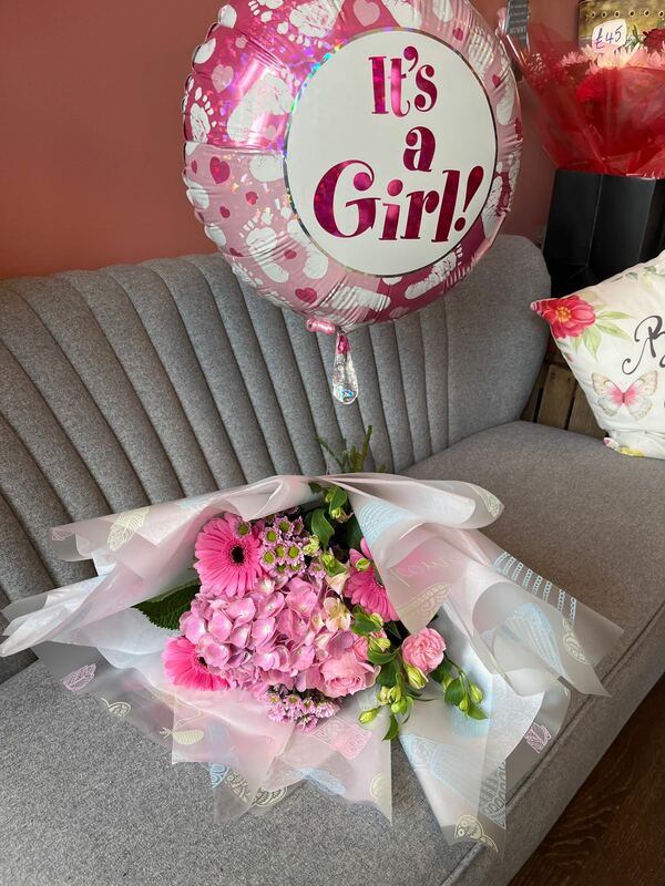 Flowers delivered to customer