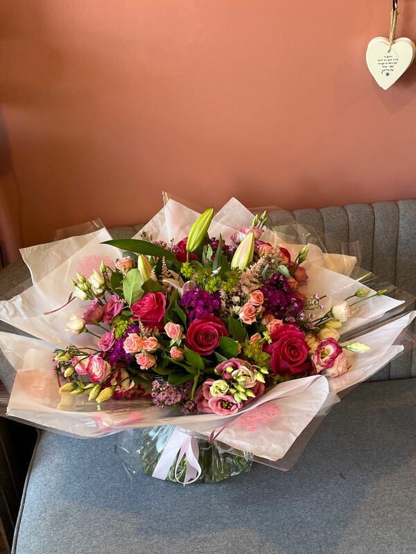 Flowers delivered to customer