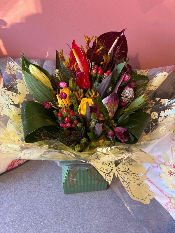 Flowers delivered to customer
