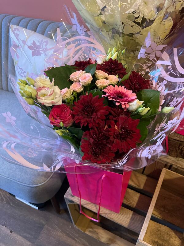 Flowers delivered to customer