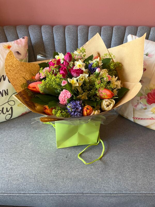 Flowers delivered to customer