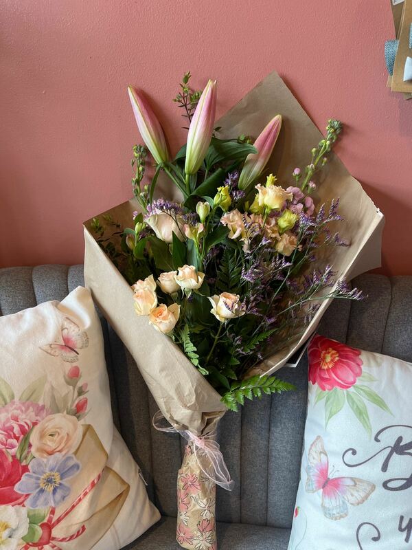 Flowers delivered to customer