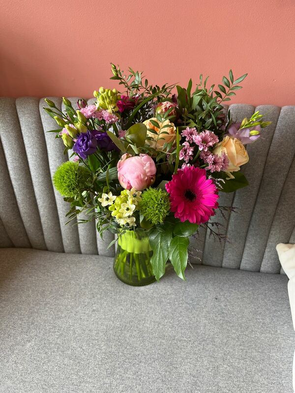 Flowers delivered to customer