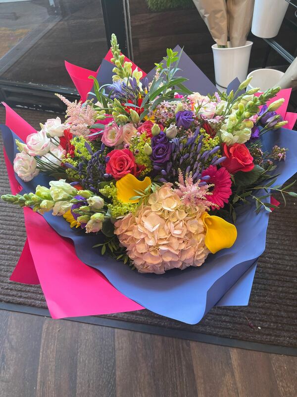 Flowers delivered to customer